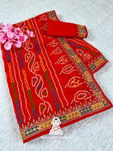 Traditional Lahariya print Georgette saree for women,s || Festive georgette saree for women's ||